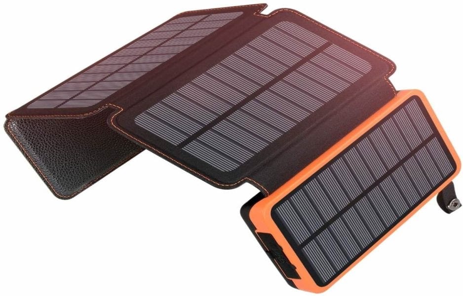 solar powered portable charger is an eco friendly travel gadget