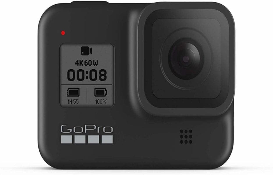 the go pro 8 is the perfect addition to a gift guide for travelers