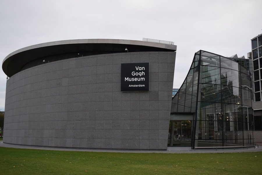 The outside of the Van Gough Museum