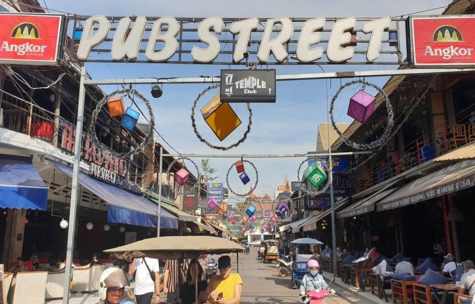 pub street in Cambodia