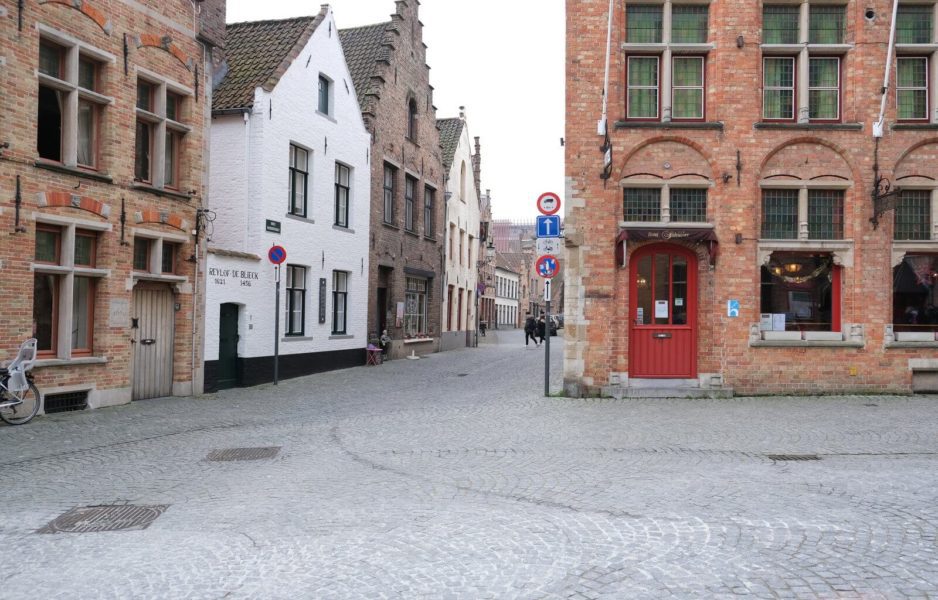 The streets of Bruges when we visited in December
