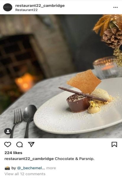 restaurant 22 cambridge is great find dining