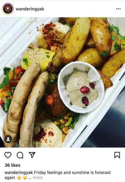 wandering yak is great vegan street food