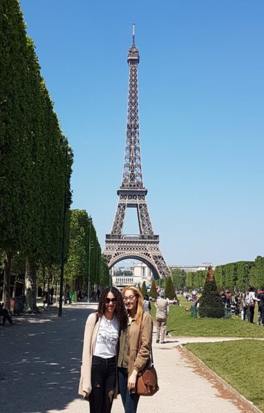 The Eiffel Tower during a weeknd in Paris