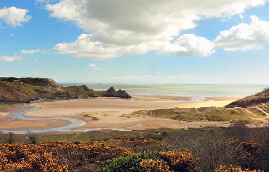 The Wales Coastal Path hiking trail UK