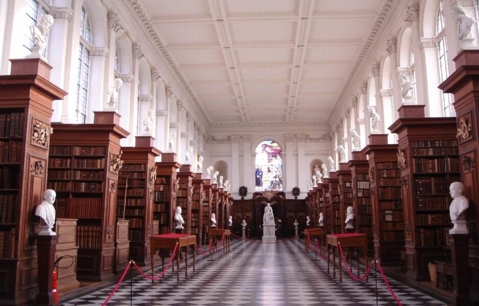 Trinity's Wren Library is one of the best free things to do in Cambridge