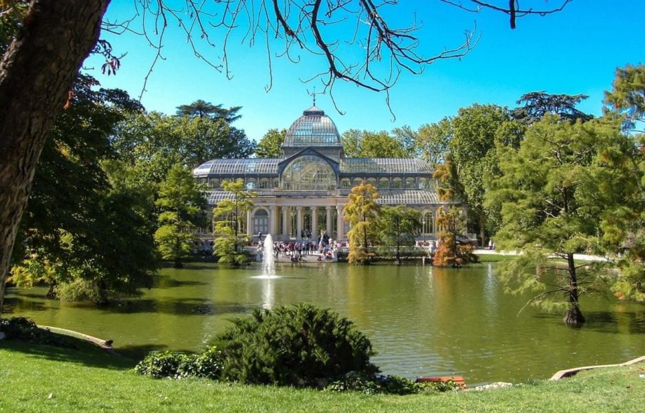 A stunning garden in Madrid