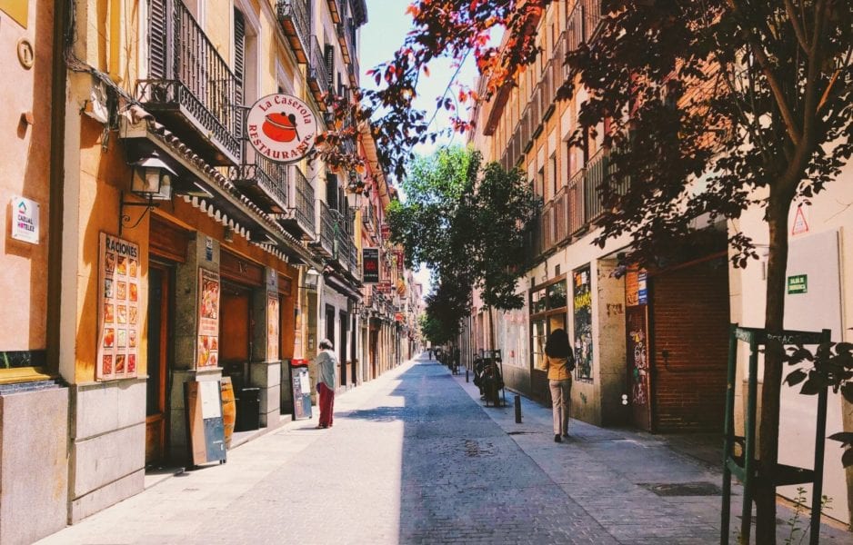Cities streets in Spain are beautiful