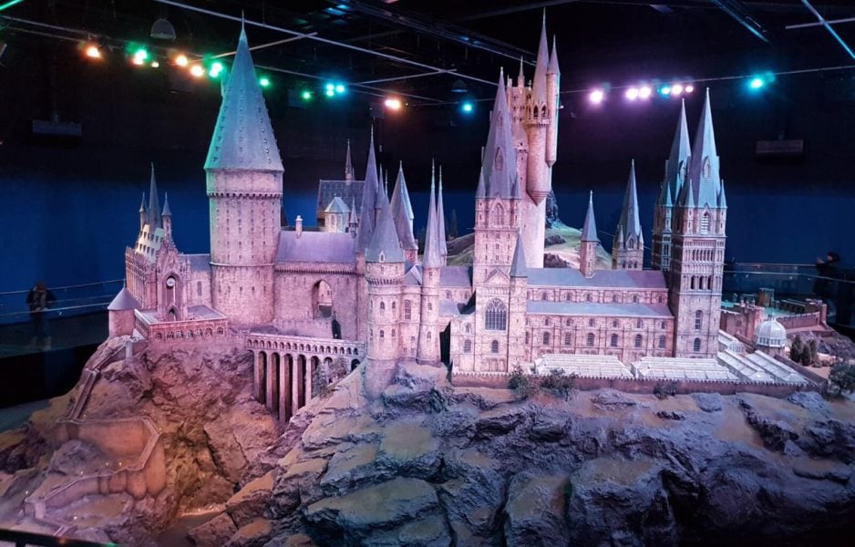 Hogwarts Castle model at the Warner Bros Studio Tour