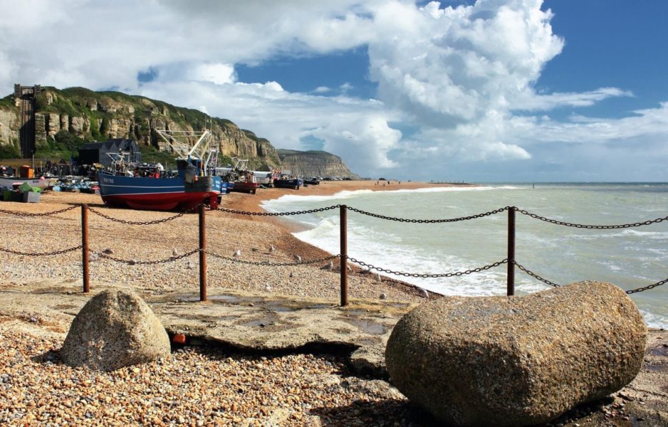 Hastings beach views - this is one of the best day trips from London
