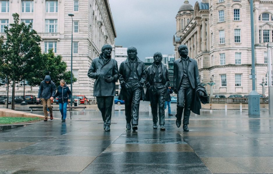 The Beetles Statue in Liverpool - one of the best cities in England to visit