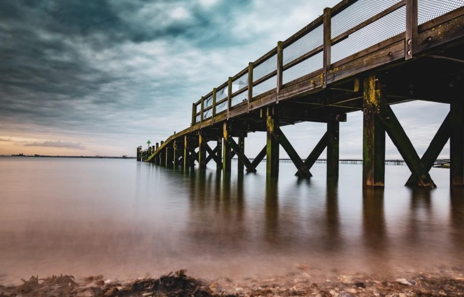 The longest pier in the UK at Southend-on-Sea