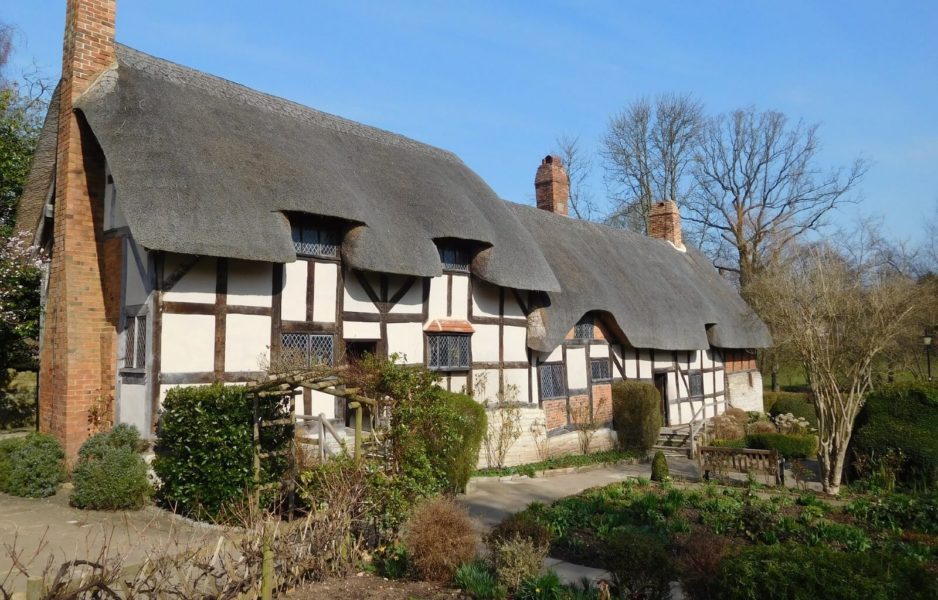 The beautiful thatches cottages in Stratford upon Avon