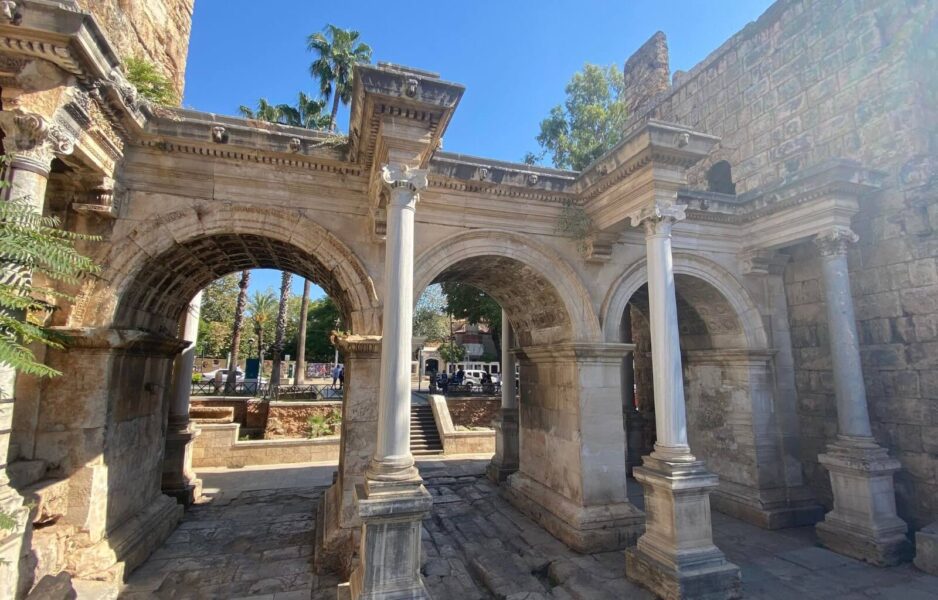 The historic archway in Antalya