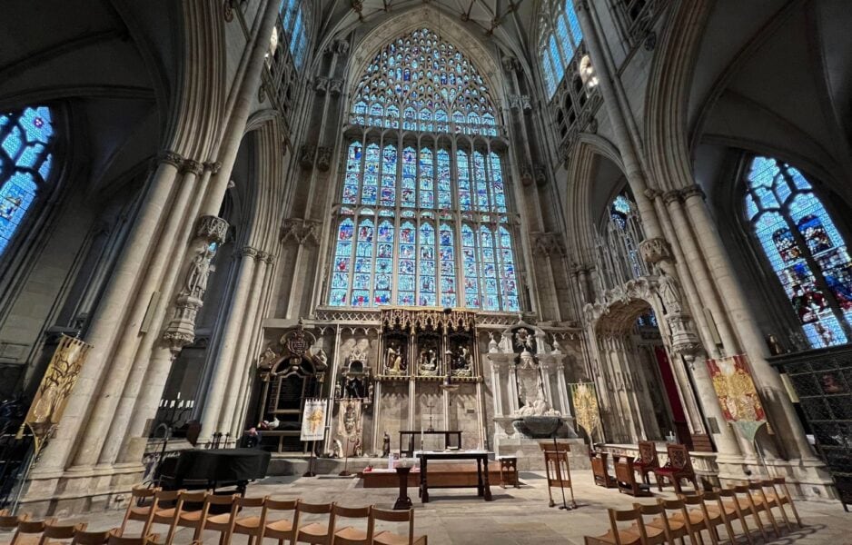 Inside of the incredible York Minster in York