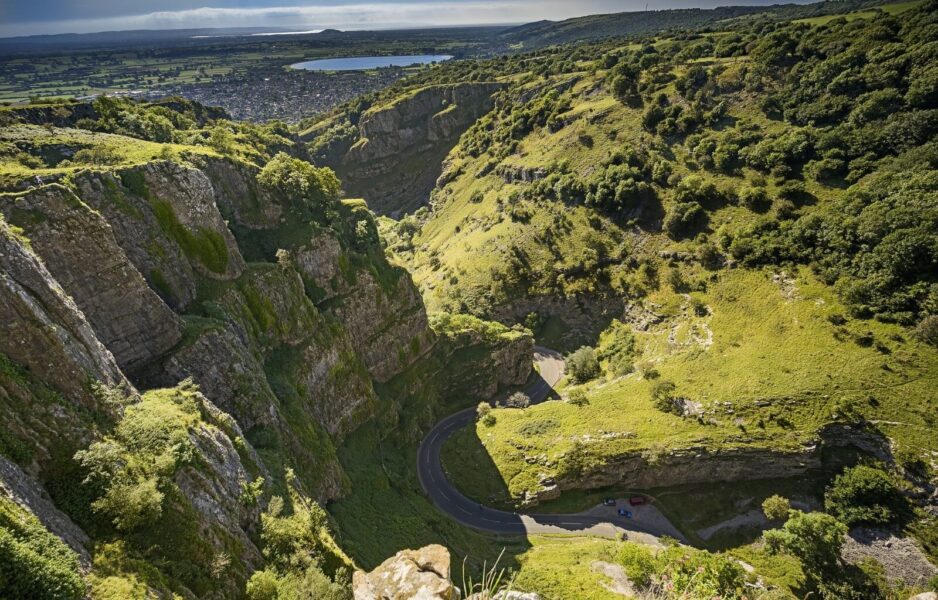 Incredible views over Cheddar Gorge - one of the best free things to do in somerset