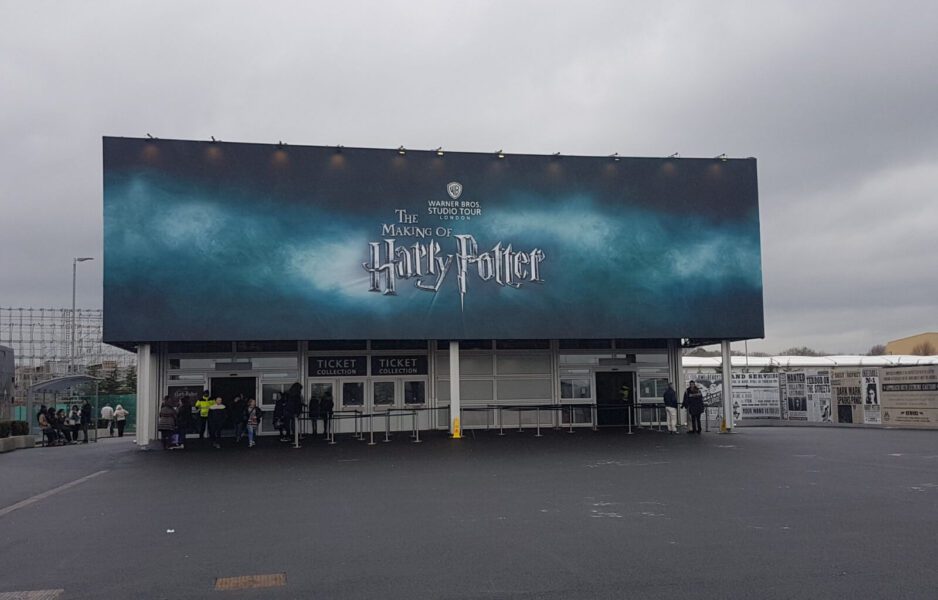 The entrance to the Warner Bros Studio Tour near London