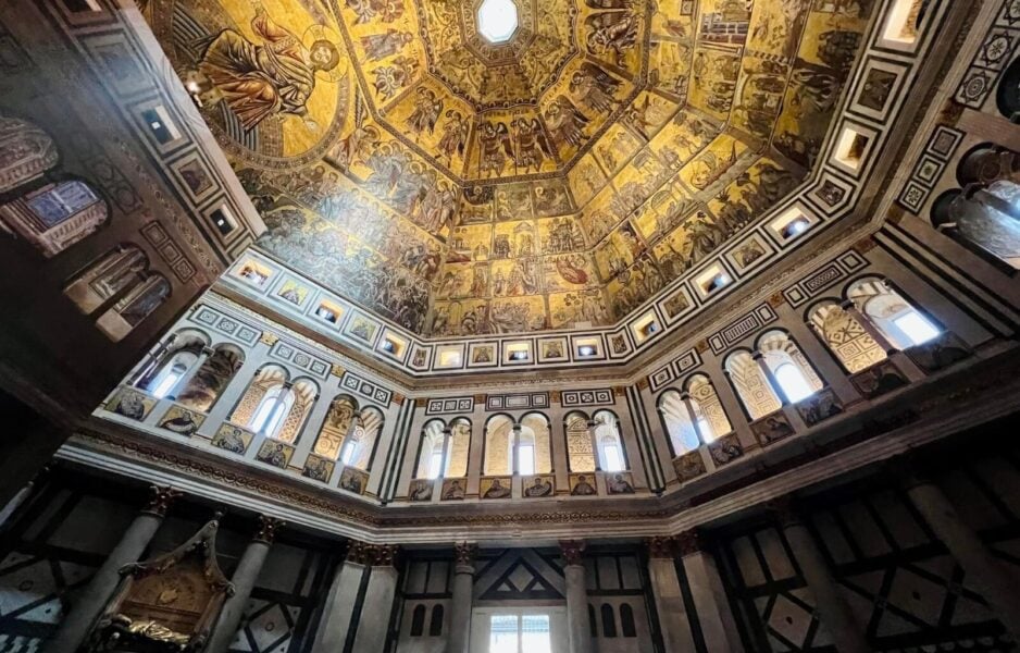 Inside the Florence baptistery