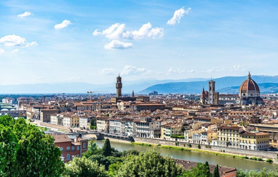 One day in Florence - views from above the city from the famous Square