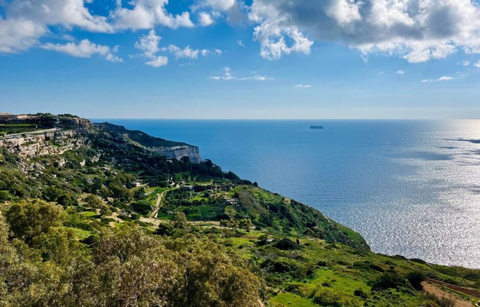 Beautiful views over the Dingli cliffs in Malta