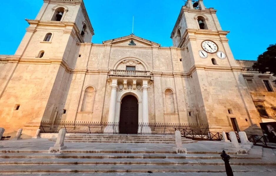The historic St Johns Cathedral in Malta