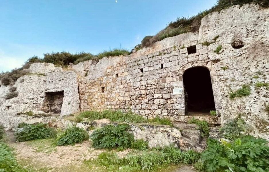 One of the ancient ruins along the heritage walk in Malta