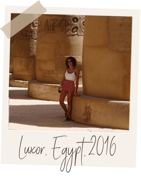 Luxor, Egypt polaroid - my first trip abroad