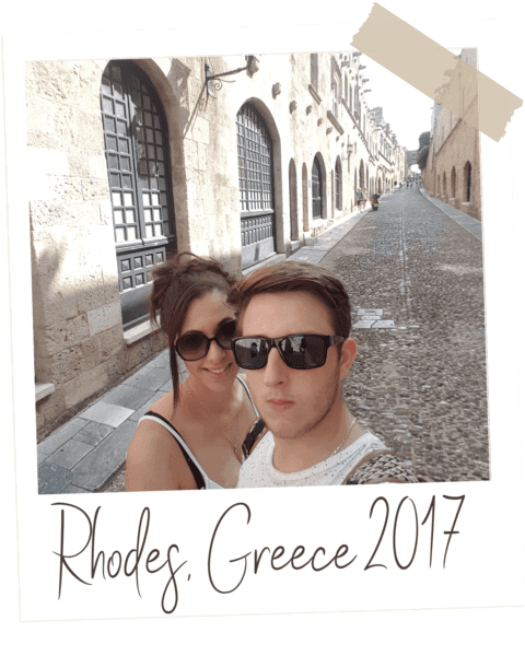Rhodes, Greece polaroid - my first adult-free trip