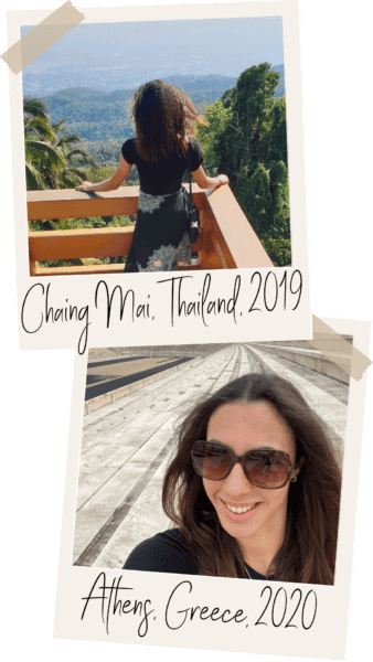 Thailand and Athens polaroids  about Alice