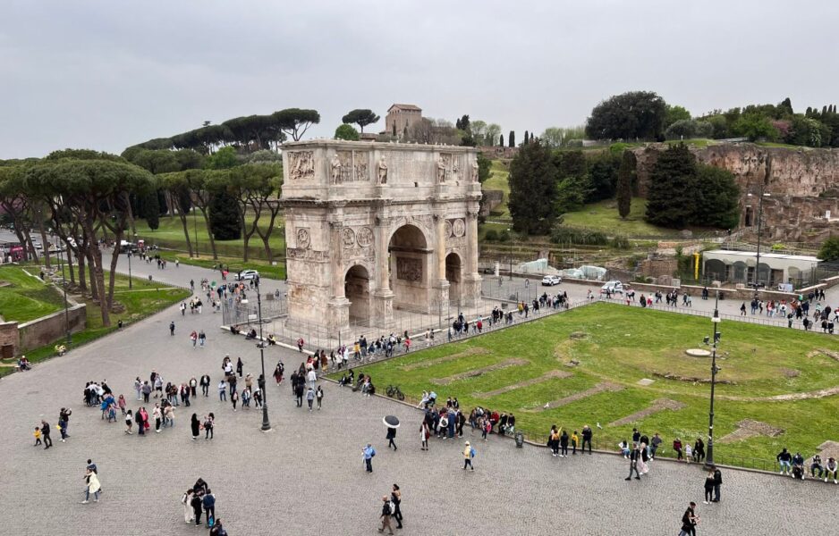The arch of Constantine in Rome, Italy