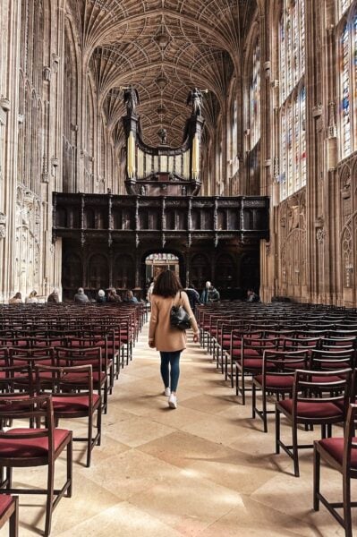 Inside King's College Chapel
