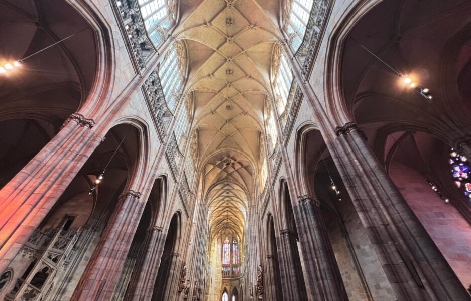 Inside the Cathedral in Prague