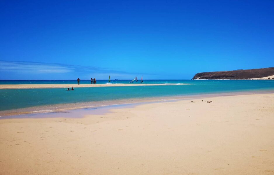Sotavento Beach in Fueteventura