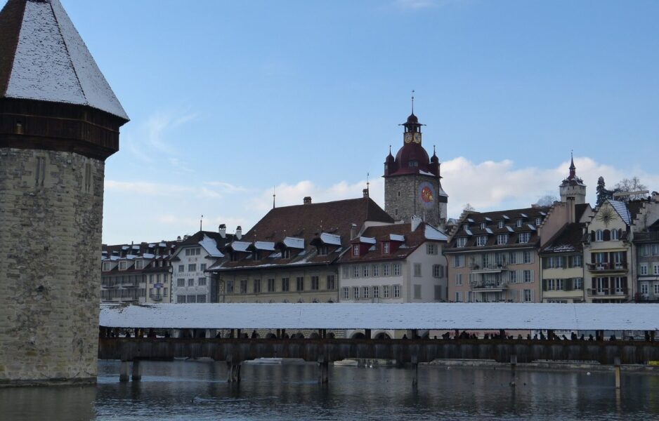 Lucerne Switzerland is beautiful at Christmas