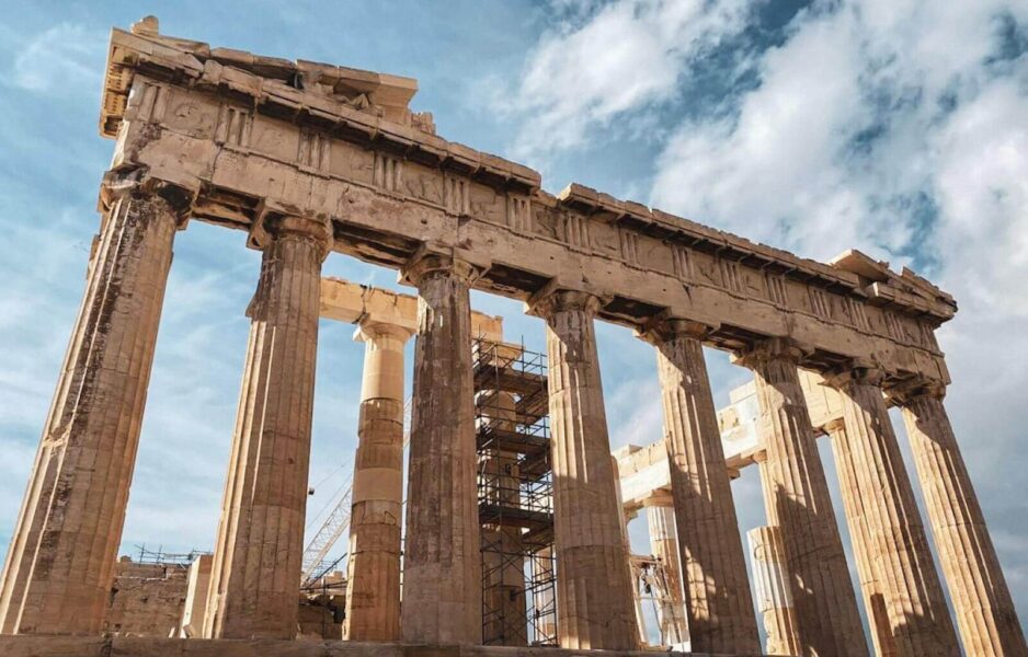 The historical site in Athens, Greece