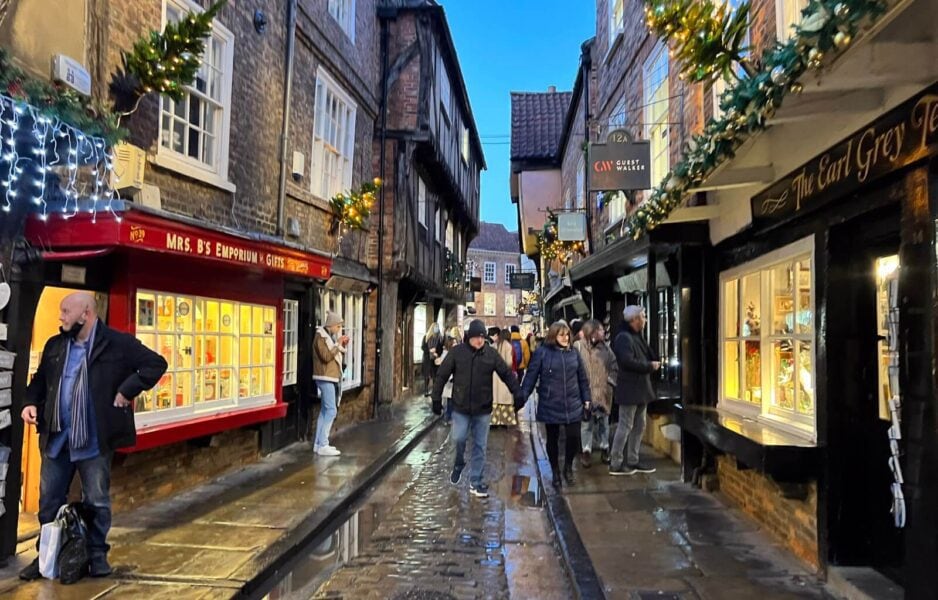 Lights down York's city streets at Christmas