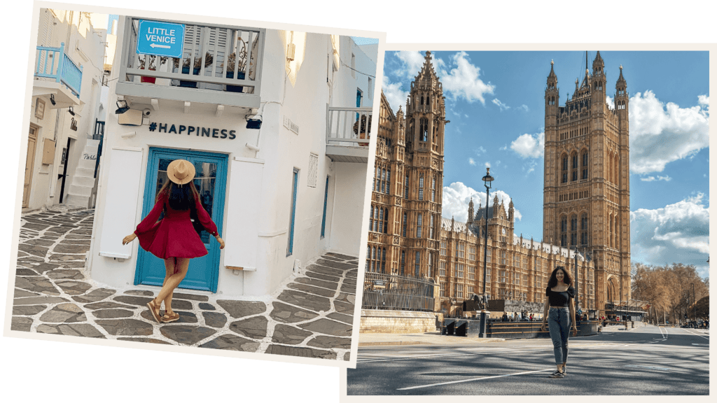 Polaroid - UK Travel and Greece Travel - London and Mykonos