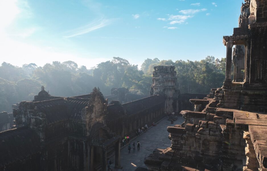 the beautiful view from ankgor wat