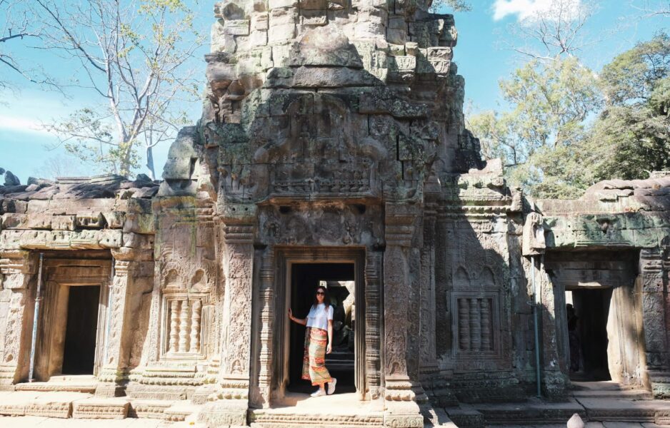 Me inside the temples in Cambdia