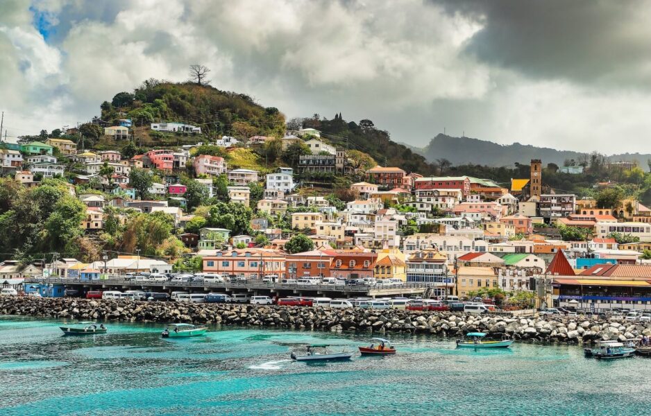 The colourful houses of Grenada