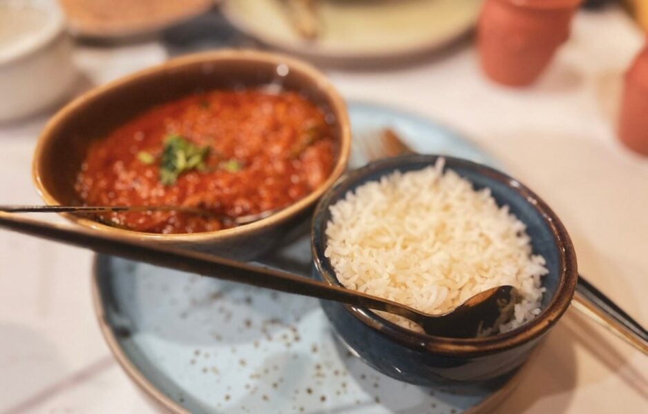 My fish curry from Tawa Kitchen in Cambridge