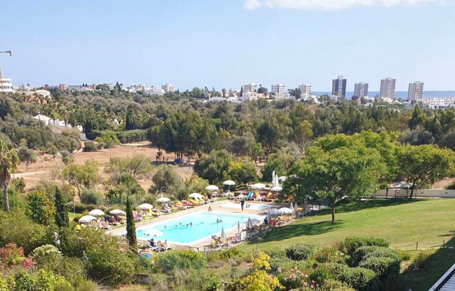 The view from our balcony at the Pelican Alvor