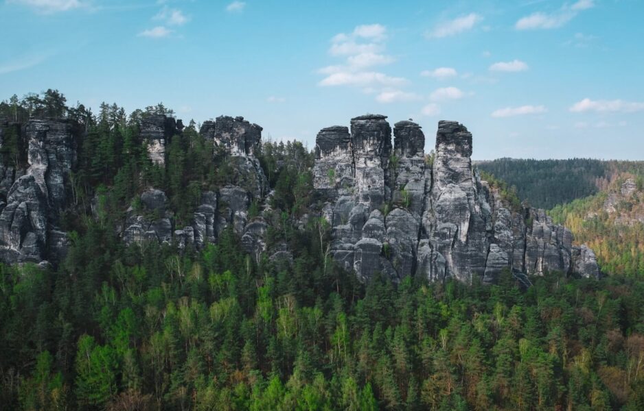 Rock formations at Bastei bridge