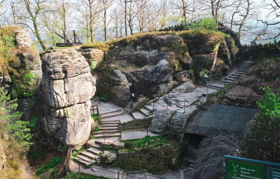 The remains of the beautiful Neurathen Castle
