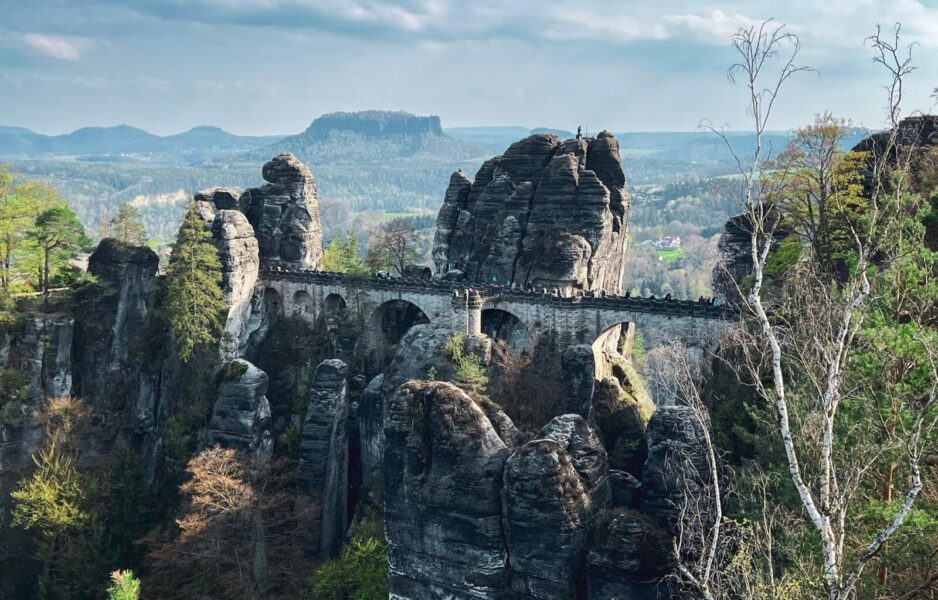 The beautiful Bastei Bridge, a fantastic day trip in Germany