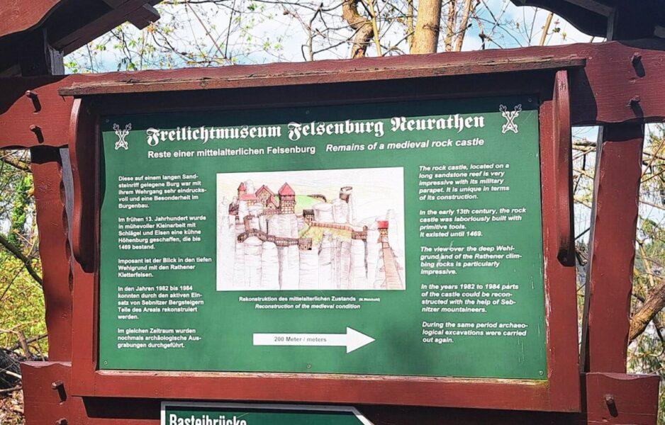 Neurathen Castle sign