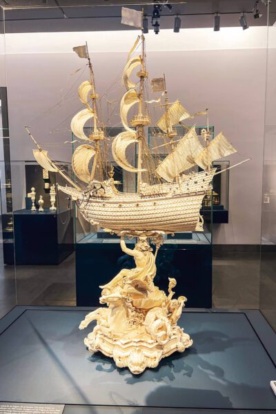 One of the exhibits in the Dresden palace - a must-see during one day in Devon
