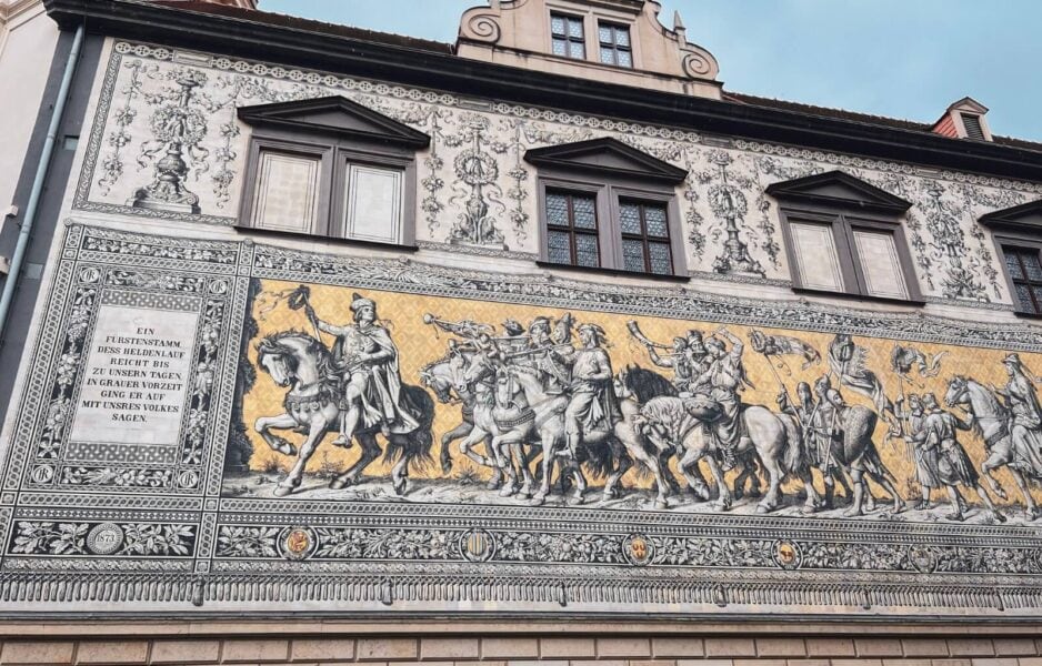 The beautiful Furstenzug mural