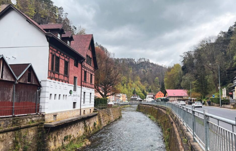 The little village of Hrensko in January