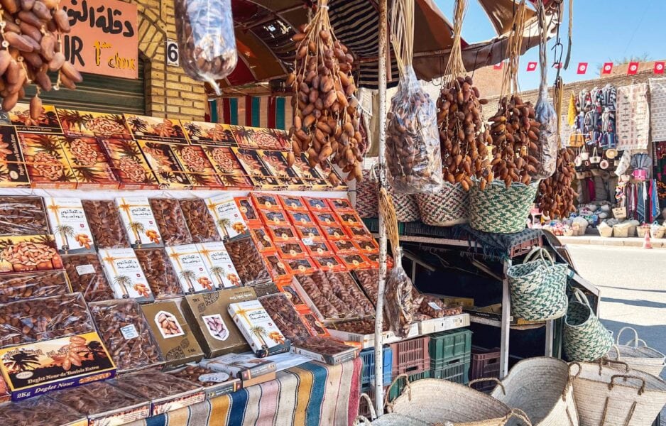 The dates in the city centre of Tozeur Tunisia